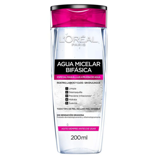 Agua Micelar L'Oreal Bifásica  X 200 Ml