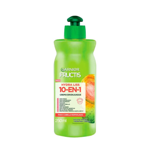 Crema Para Peinar Garnier Fructis Hydra Liss  X 250 Ml