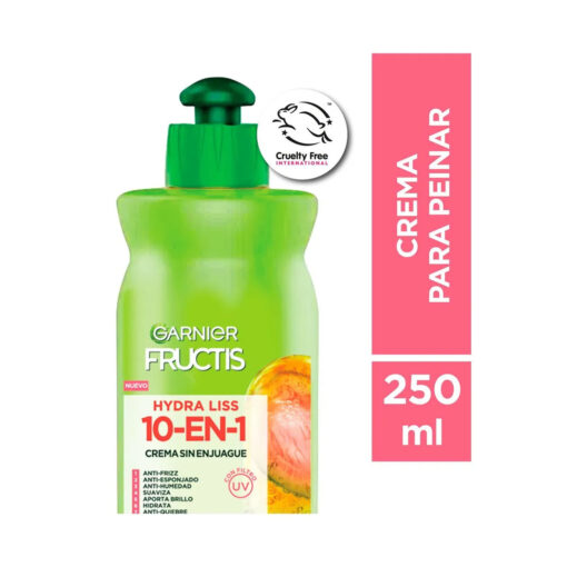 Crema Para Peinar Garnier Fructis Hydra Liss  X 250 Ml - Imagen 3