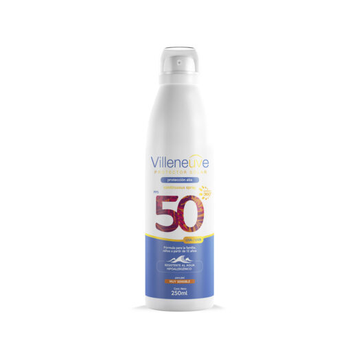 Protector Solar en Aerosol Villeneuve  FPS 50 X 250 Ml - Imagen 2