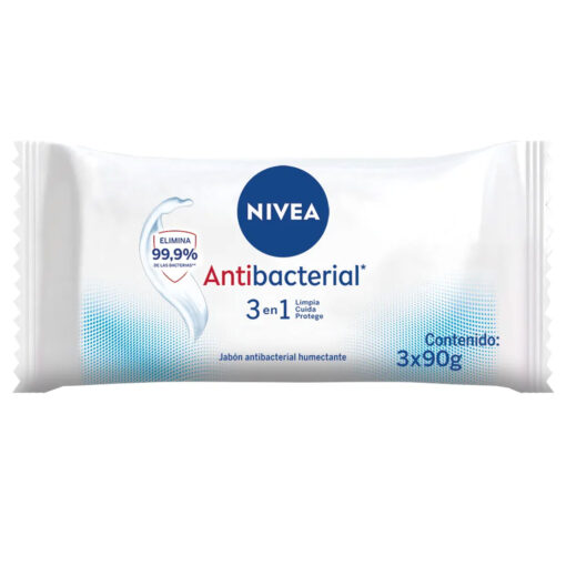 Jabón en Barra Nivea  Antibacterial X 3 U