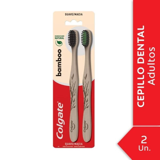 Cepillo de Dientes Colgate  Bamboo X 2 U - Imagen 3