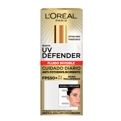 Protector Solar Facial L'Oreal París UV Defender FPS 50+ X 40 Gr - Imagen 3