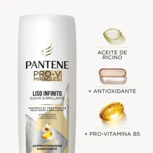 Acondicionador Pantene Pro-V Miracles Liso Infinito X 200 Ml - Imagen 5
