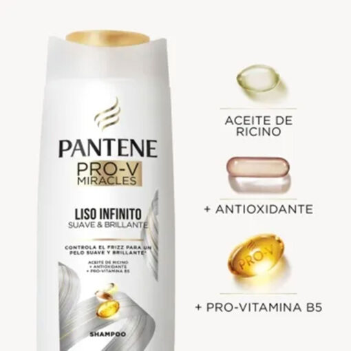 Shampoo Pantene Pro-V Miracles Liso Infinito X 200 Ml - Imagen 4
