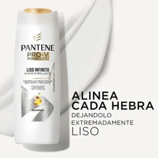 Shampoo Pantene Pro-V Miracles Liso Infinito X 400 Ml - Imagen 3