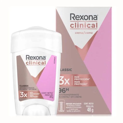 Antitranspirante en Crema Rexona Clinical  X 48 Gr