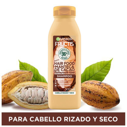 Shampoo Garnier Fructis Hair Food Manteca de Cacao X 300 Ml - Imagen 3