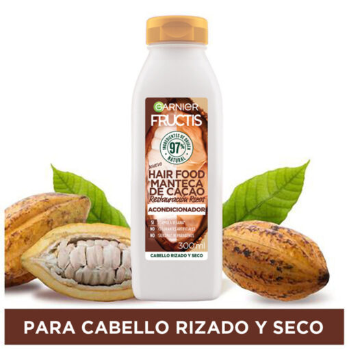 Acondicionador Garnier Fructis Hair Food Manteca de Cacao X 300 Ml - Imagen 3