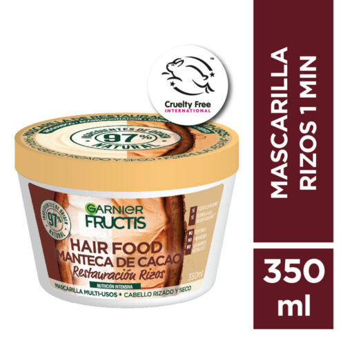Crema para Peinar Garnier Fructis Hair Food Manteca de Cacao X 250 Ml - Imagen 2