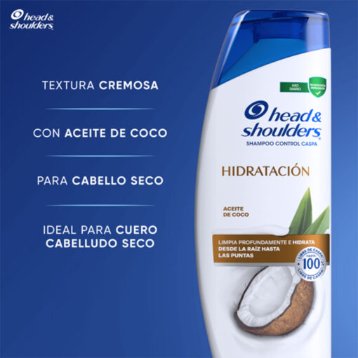 Shampoo Head & Shoulders  Hidratación X 180 Ml - Imagen 5