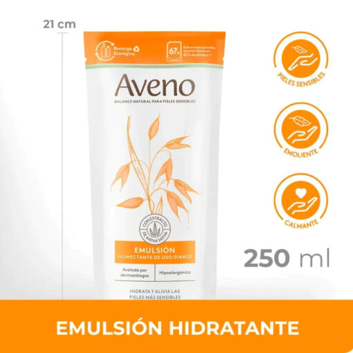 Emulsión Corporal Repuesto Aveno   X 250 Ml - Imagen 3
