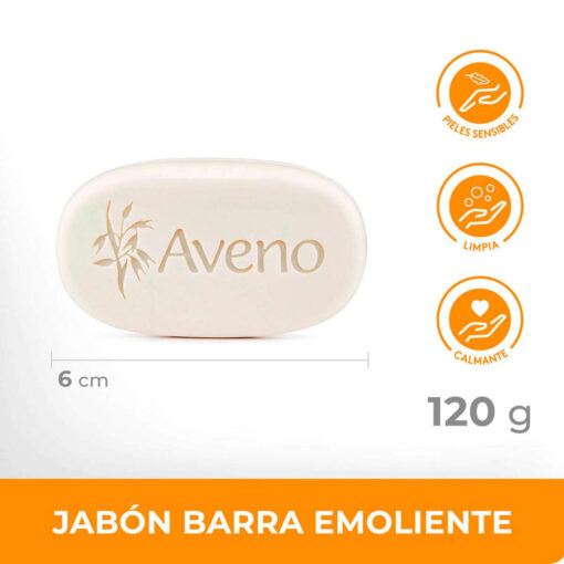 Jabón en Barra Corporal Aveno   X 120 Gr - Imagen 5