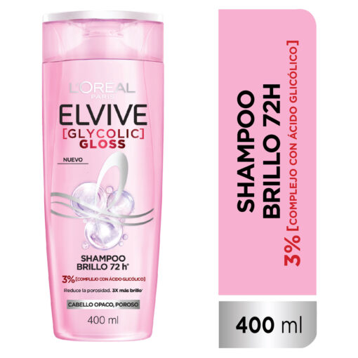Shampoo Elvive  Glycolic Gloss X 400 Ml - Imagen 2