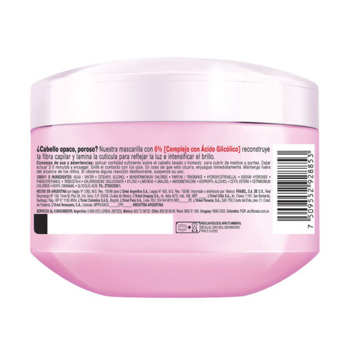 Tratamiento Capilar Elvive  Glycolic Gloss X 300 Ml - Imagen 4