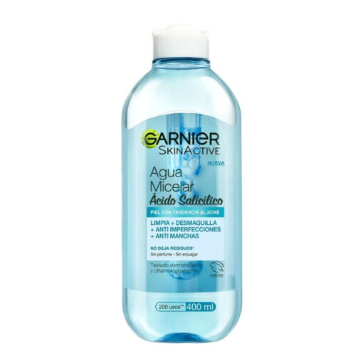 Agua Micelar Garnier Skin Active Acido Salicílico X 400 Ml