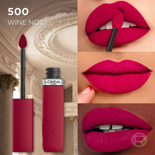 Labial Líquido L'Oreal Paris Infallible 500 Wine Not? X 1 U - Imagen 3