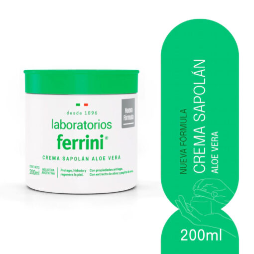 Crema Sapolan Ferrini  Aloe Vera X 200 Ml - Imagen 2