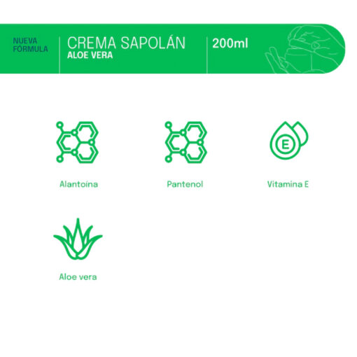 Crema Sapolan Ferrini  Aloe Vera X 200 Ml - Imagen 4