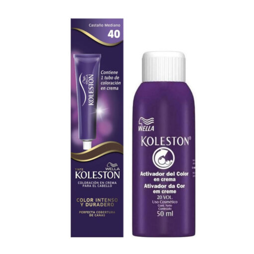 Tintura en Pomo + Activador 20 Vol Koleston  40 X 1 U