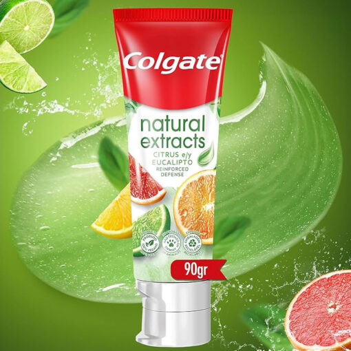 Crema Dental Colgate Natural Extracts Citrus y Eucalipto X 90 Gr - Imagen 3