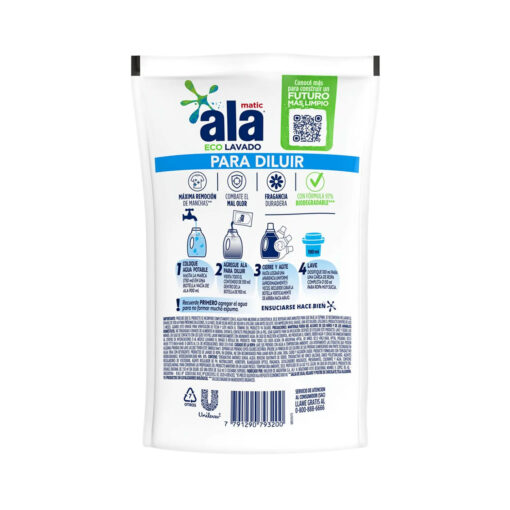 Jabon Liquido para Ropa Ala Eco Lavado  X 150 Ml - Imagen 3