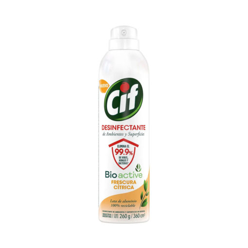 Desinfectante en Aerosol Cif BioActive Frescura Citrica X 260 Gr