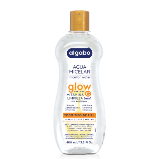 Agua Micelar Algabo Glow  X 400 Ml