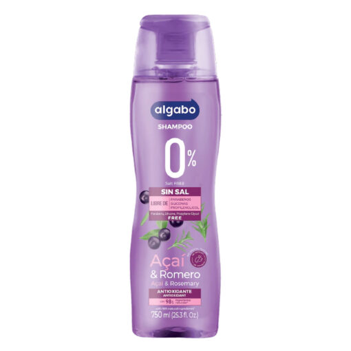 Shampoo Algabo Linea Natural Acai y Romero X 750 Ml