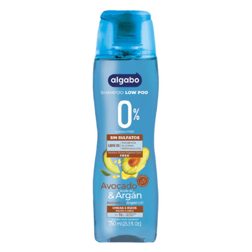 Shampoo Algabo Linea Natural Avocado y Argan X 750 Ml