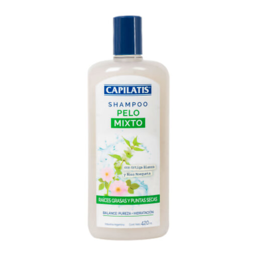 Shampoo Capilatis Pelo Mixto Ortiga Blanca Rosa Mosqueta X 420 Ml