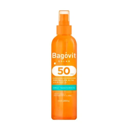 Protector Solar Spray Bagovit  Transparente FPS 50 X 200 Ml