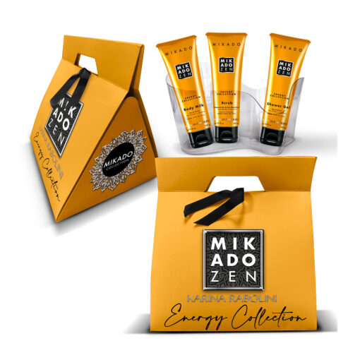 Crema Corporal + Exfoliante + Gel de Ducha Karina Rabolini Mikado Zen Energy Collection X 1 U