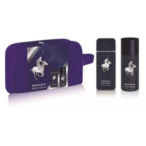 Perfume Desodorante Neceser Wellington Polo Club  Blue X 1 U