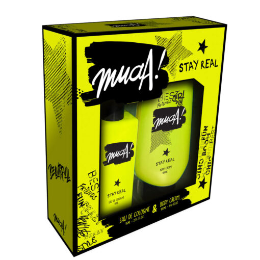 Set Colonia + Crema Corporal Muaa!  Stay Real X 1 U