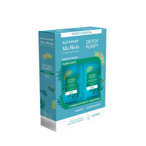 Set Shampoo + Acondicionador Alta Moda  Detox Purify X 1 U