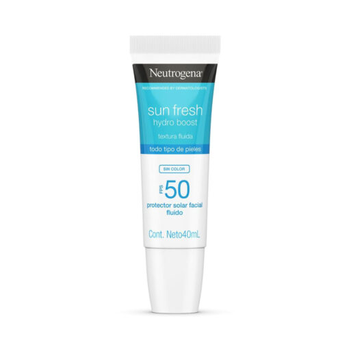 Protector Solar Facial Fluido Neutrogena Hydro Boost FPS +50 Sin Color X 40 Ml - Imagen 2