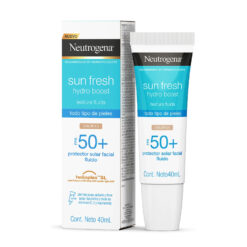 Protector Solar Facial Fluido Neutrogena Hydro Boost FPS +50 Color 2.0 X 40 Ml