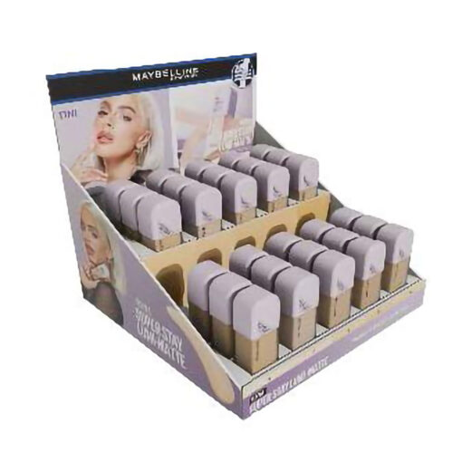 Exhibidor Base Líquida Maybelline Super Stay Lumi-Matte  X 20 U