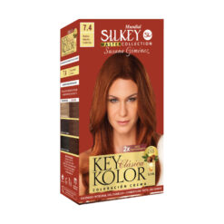 Kit de Tintura Silkey Susana Gimenez 7.4 Rubio Medio Cobrizo X 1 U