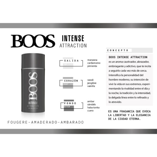 Desodorante Boos Intense Attraction X 150 Ml - Imagen 2