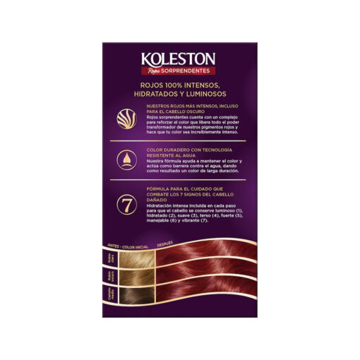 Kit de Tintura Koleston Rojos Sorprendentes 6646 Rojo Cereza X 1 U - Imagen 2