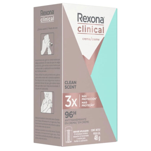 Antitranspirante Rexona Clinical Clean Scent X 48 Gr - Imagen 3