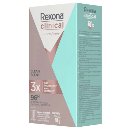 Antitranspirante Rexona Clinical Clean Scent X 48 Gr - Imagen 4
