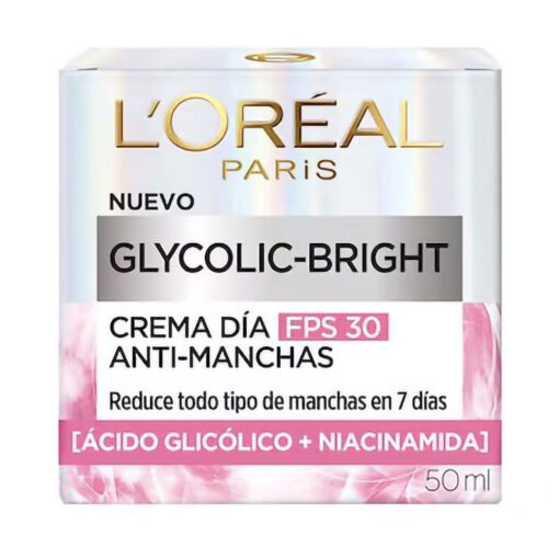Crema Anti Manchas Loreal Paris Glycolic Bright Dia FPS 30 X 50 Ml
