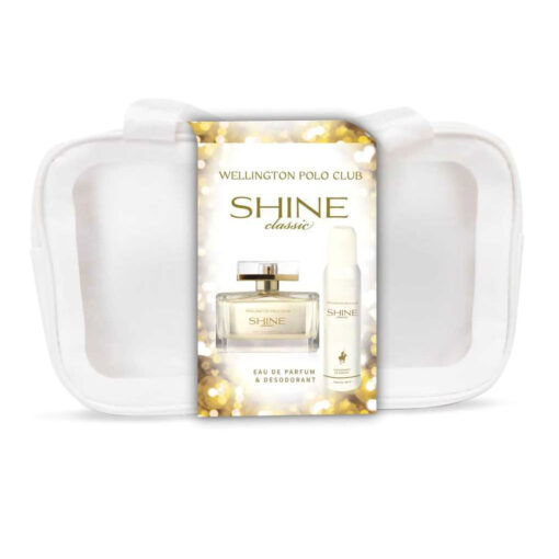 Perfume + Desodorante + Neceser Wellington Polo Club Shine Classic