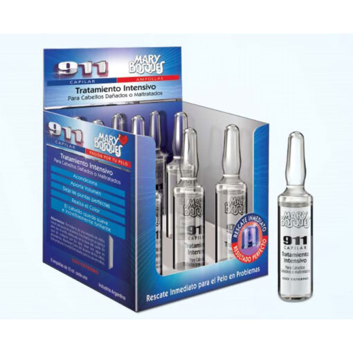 Tratamiento Capilar Intensivo en Ampollas Mary Bosques 911  X 6 U