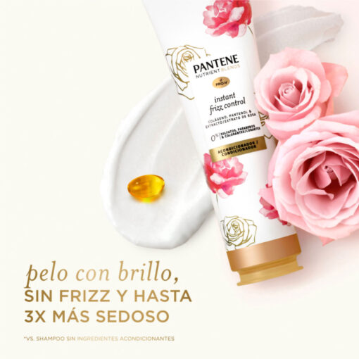 Acondicionador Pantene Nutrient Blends Instant Frizz Control X 235 Ml - Imagen 3