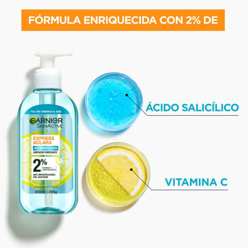 Limpiador Purificante Garnier Express Aclara  X 200 Ml - Imagen 3