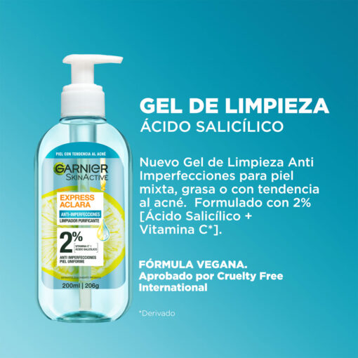 Limpiador Purificante Garnier Express Aclara  X 200 Ml - Imagen 5